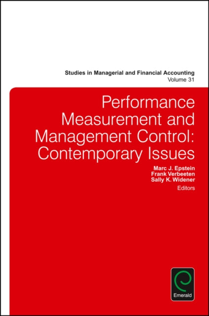Book cover of: Performance Measurement and Management Control. By: Marc J. Epstein