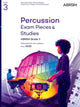 Book cover of: Percussion Exam Pieces & Studies, ABRSM Grade 3
