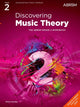 Book cover of: Discovering Music Theory, The ABRSM Grade 2 Workbook. By: Abrsm