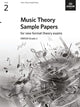Book cover of: Music Theory Sample Papers, ABRSM Grade 2