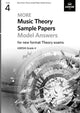 Book cover of: More Music Theory Sample Papers Model Answers, ABRSM Grade 4