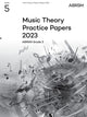 Book cover of: Music Theory Practice Papers 2023, ABRSM Grade 5