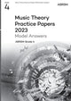 Book cover of: Music Theory Practice Papers Model Answers 2023, ABRSM Grade 4