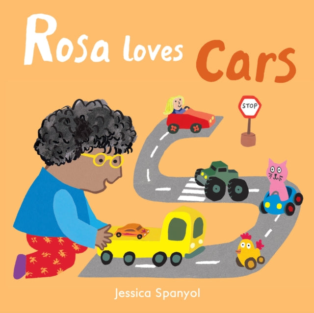 Book cover of: Rosa Loves Cars. By: Jessica Spanyol