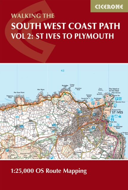 Book cover of: South West Coast Path Map Booklet - Vol 2: St Ives to Plymouth. By: Paddy Dillon