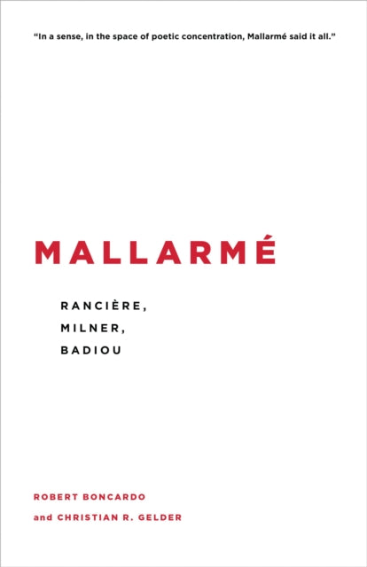 Book cover of: Mallarme. By: Robert Boncardo