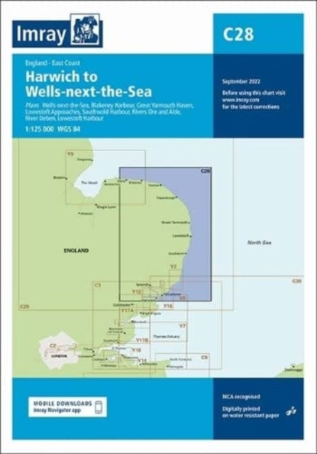 Book cover of: Imray Chart C28