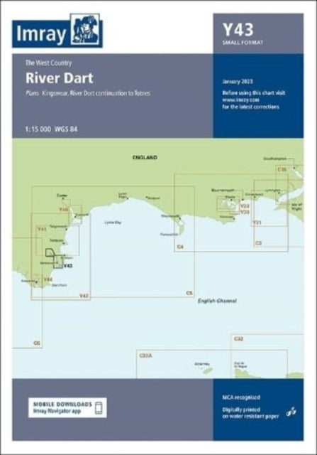 Book cover of: Imray Chart Y43