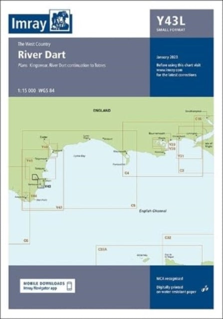 Book cover of: Imray Chart Y43