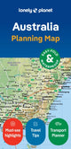 Book cover of: Lonely Planet Australia Planning Map. By: Lonely Planet