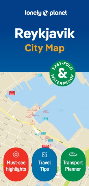 Book cover of: Lonely Planet Reykjavik City Map. By: Lonely Planet