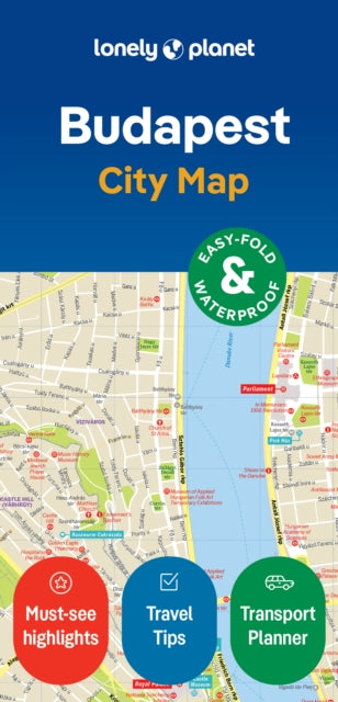 Book cover of: Lonely Planet Budapest City Map. By: Lonely Planet