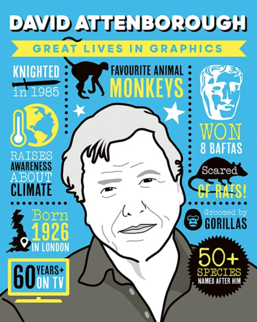 Great Lives in Graphics: David Attenborough 9781787081642 Button Books