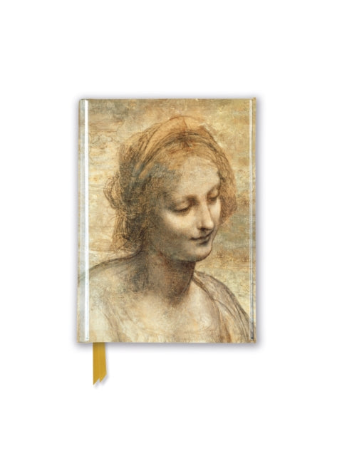 Book cover of: Leonardo da Vinci: Detail of the Head of the Virgin (Foiled Pocket Journal). By: Flame Tree Studio