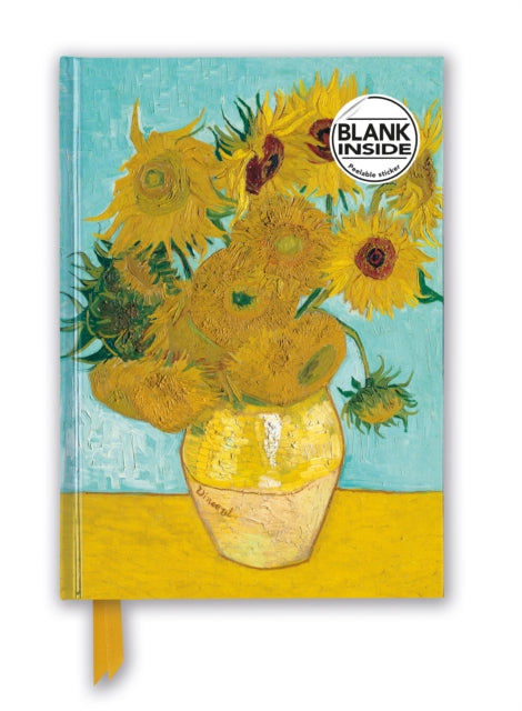 Book cover of: Vincent van Gogh: Sunflowers (Foiled Blank Journal). By: Flame Flame Tree