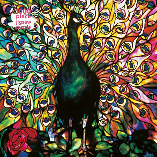 Book cover of: Adult Jigsaw Puzzle Louis Comfort Tiffany: Displaying Peacock. By: Tree Flame