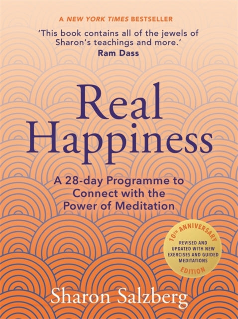 Book cover of: Real Happiness. By: Sharon Salzberg