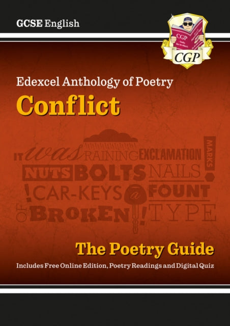 GCSE English Edexcel Poetry Guide - Conflict Anthology includes Online Edition, Audio & Quizzes 9781789080001 CGP Books