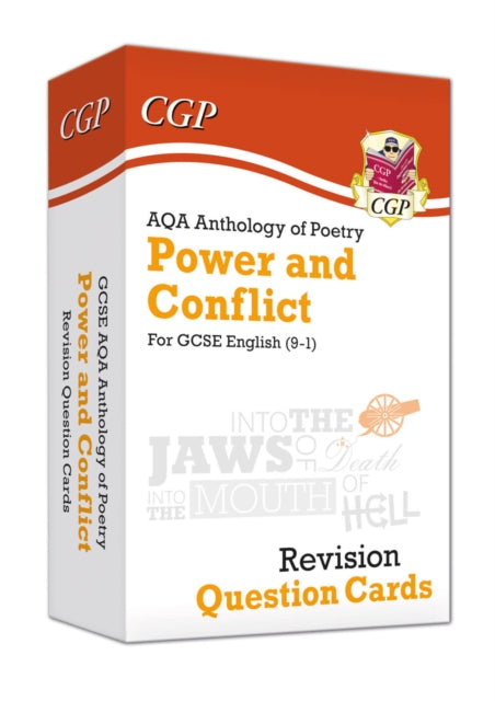 GCSE English: AQA Power & Conflict Poetry Anthology - Revision Question Cards 9781789083699 CGP Books