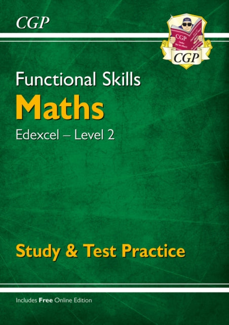 Book cover of: Functional Skills Maths: Edexcel Level 2 - Study & Test Practice