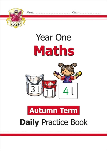 KS1 Maths Year 1 Daily Practice Book: Autumn Term 9781789085044 CGP Books