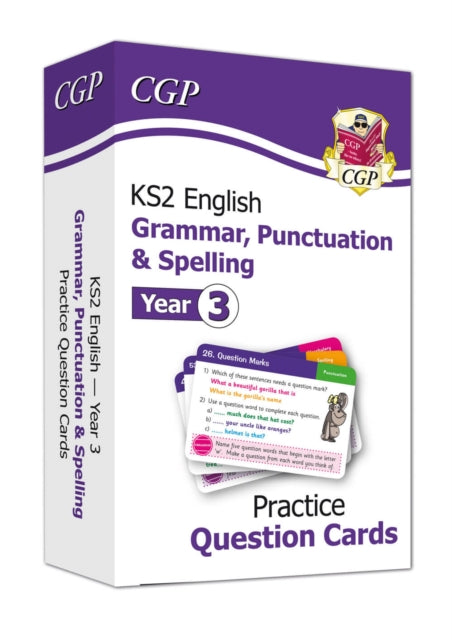 Book cover of: KS2 English Year 3 Practice Question Cards: Grammar, Punctuation & Spelling