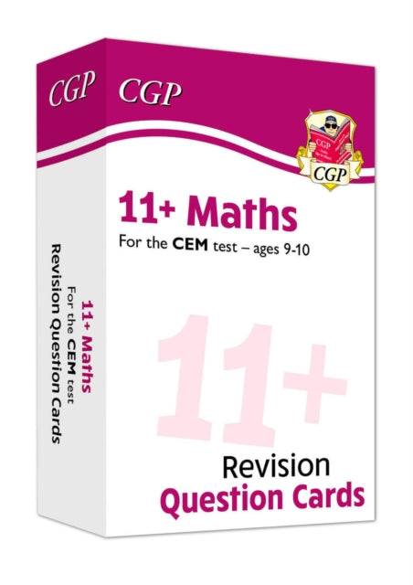 Book cover of: 11+ CEM Revision Question Cards: Maths - Ages 9-10
