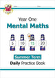 Book cover of: KS1 Mental Maths Year 1 Daily Practice Book: Summer Term