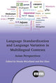 Book cover of: Language Standardization and Language Variation in Multilingual Contexts. By: Zhao MCLELLAND