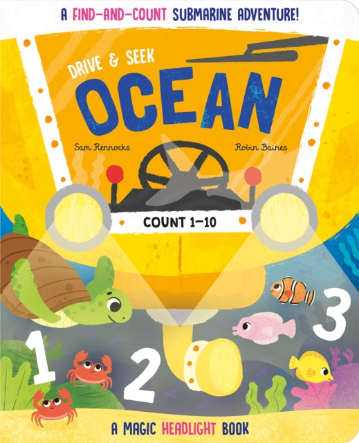 Book cover of: Drive & Seek Ocean - A Magic Find & Count Adventure. By: Jenny Copper