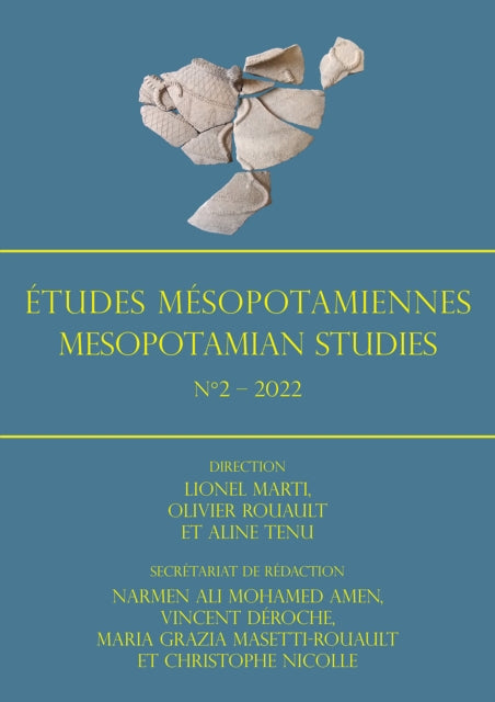 Book cover of: Etudes Mesopotamiennes - Mesopotamian Studies N2 - 2022. By: Lionel Marti