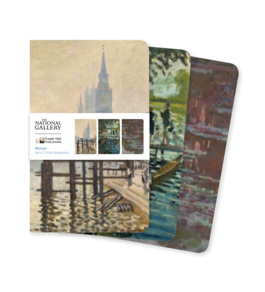 Book cover of: National Gallery: Monet Set of 3 Mini Notebooks. By: Flame Tree Studio