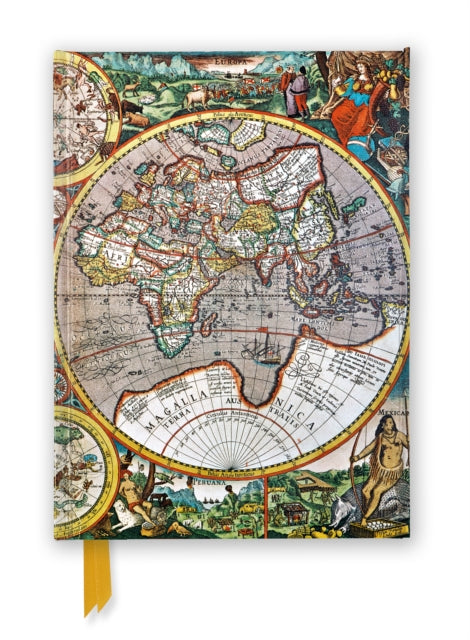 Book cover of: Pieter van den Keere: Antique Map (Foiled Journal). By: Flame Tree Studio