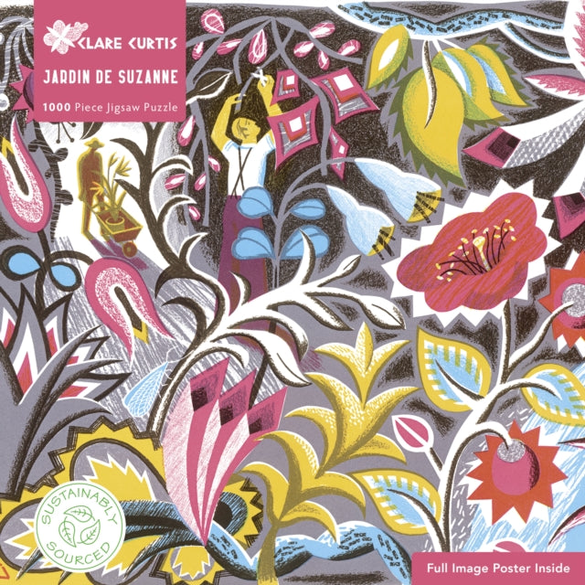 Book cover of: Adult Sustainable Jigsaw Puzzle Clare Curtis: Jardin de Suzanne