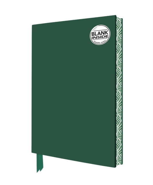 Book cover of: Racing Green Blank Artisan Notebook (Flame Tree Journals). By: Flame Tree Studio