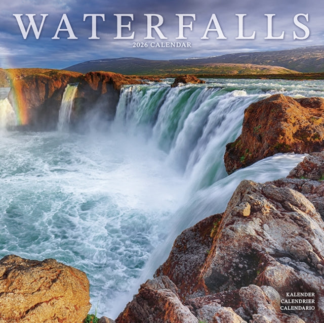 Book cover of: Waterfalls Calendar 2026  Square Scenic Wall Calendar - 16 Month