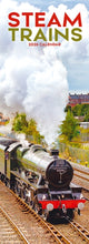 Book cover of: Steam Trains Slim Calendar 2026  Trains Slimline Calendar - 12 Month