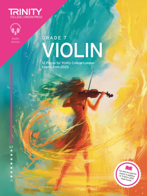 Book cover of: Trinity College London Violin Exam Pieces from 2025: Grade 7