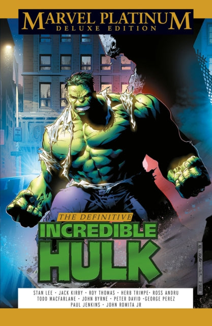 Book cover of: Marvel Platinum Deluxe Edition: The Definitive Incredible Hulk. By: Stan Lee
