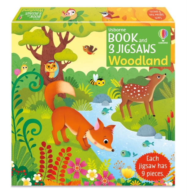 Book cover of: Usborne Book and 3 Jigsaws: Woodland. By: SAM TAPLIN