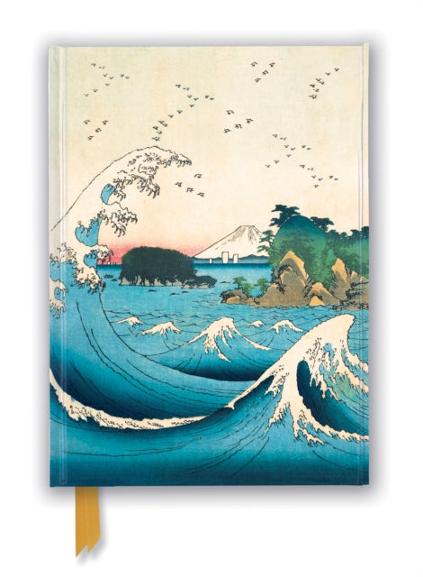 Book cover of: Hiroshige II: The Seven-Mile Beach in Sagami Province (Foiled Journal). By: Flame Tree Studio