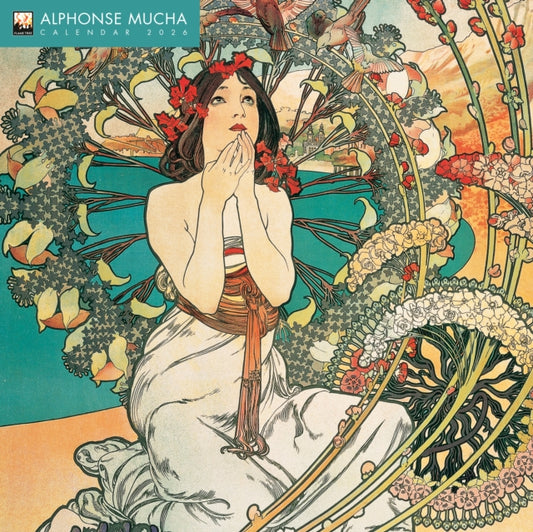 Book cover of: Alphonse Mucha Wall Calendar 2026 (Art Calendar)