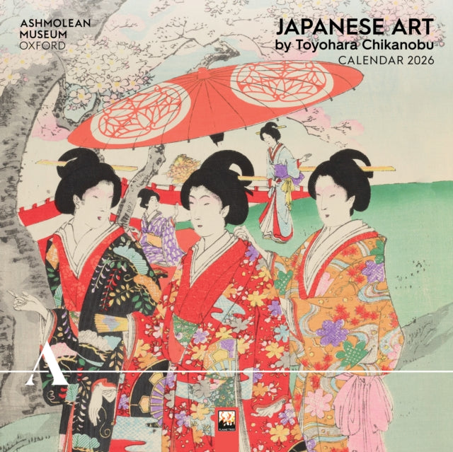 Book cover of: Ashmolean Museum: Japanese Art by Toyohara Chikanobu Wall Calendar 2026 (Art Calendar)