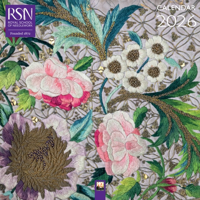 Book cover of: Royal School of Needlework Wall Calendar 2026 (Art Calendar)