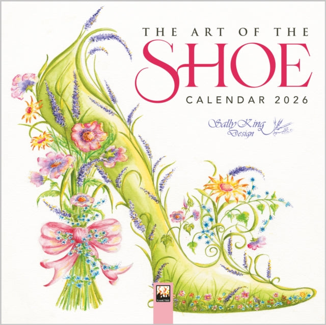 Book cover of: Art of the Shoe by Sally King Design Mini Wall Calendar 2026 (Art Calendar)