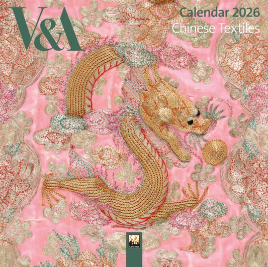 Book cover of: V&A: Chinese Textiles Mini Wall Calendar 2026 (Art Calendar)
