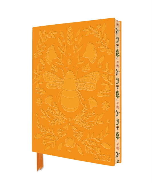 Book cover of: Jade Mosinski: Bee 2026 Artisan Art Vegan Leather Diary Planner - Page to View with Notes