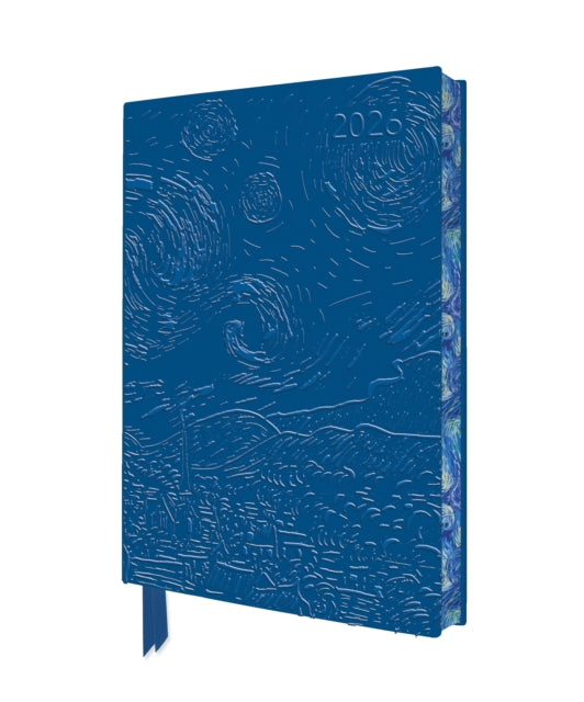 Book cover of: Vincent van Gogh: The Starry Night 2026 Artisan Art Vegan Leather Diary Planner - Page to View with Notes
