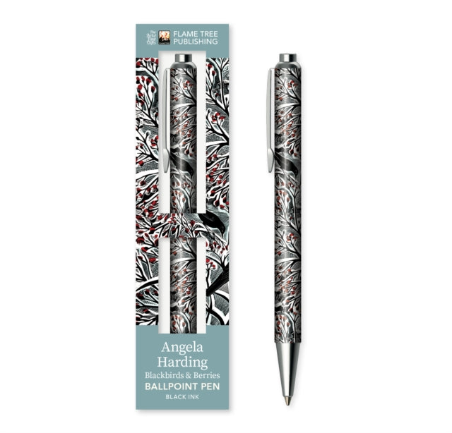 Book cover of: Angela Harding: Blackbirds and Berries Boxed Decorative Ballpoint Pen