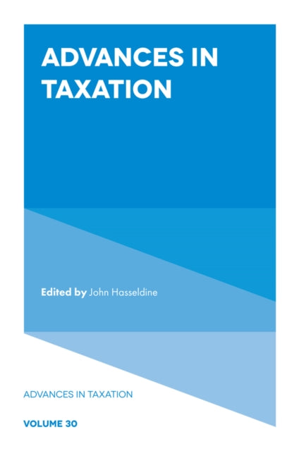 Book cover of: Advances in Taxation. By: John Hasseldine